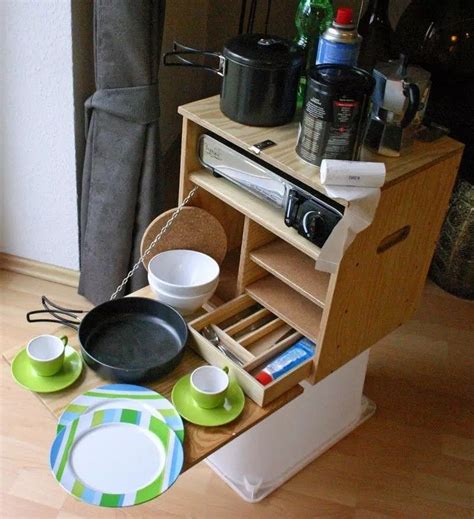 Build a portable camp kitchen for your next fun picnic or camping trip ...