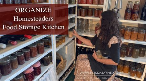 Organize Homesteading Kitchen Food Storage / Pantry Larder Organization ...