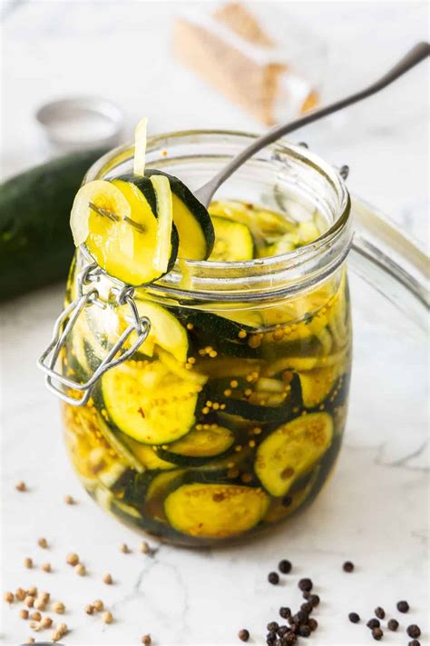 Pickled Zucchini - It's Not Complicated Recipes